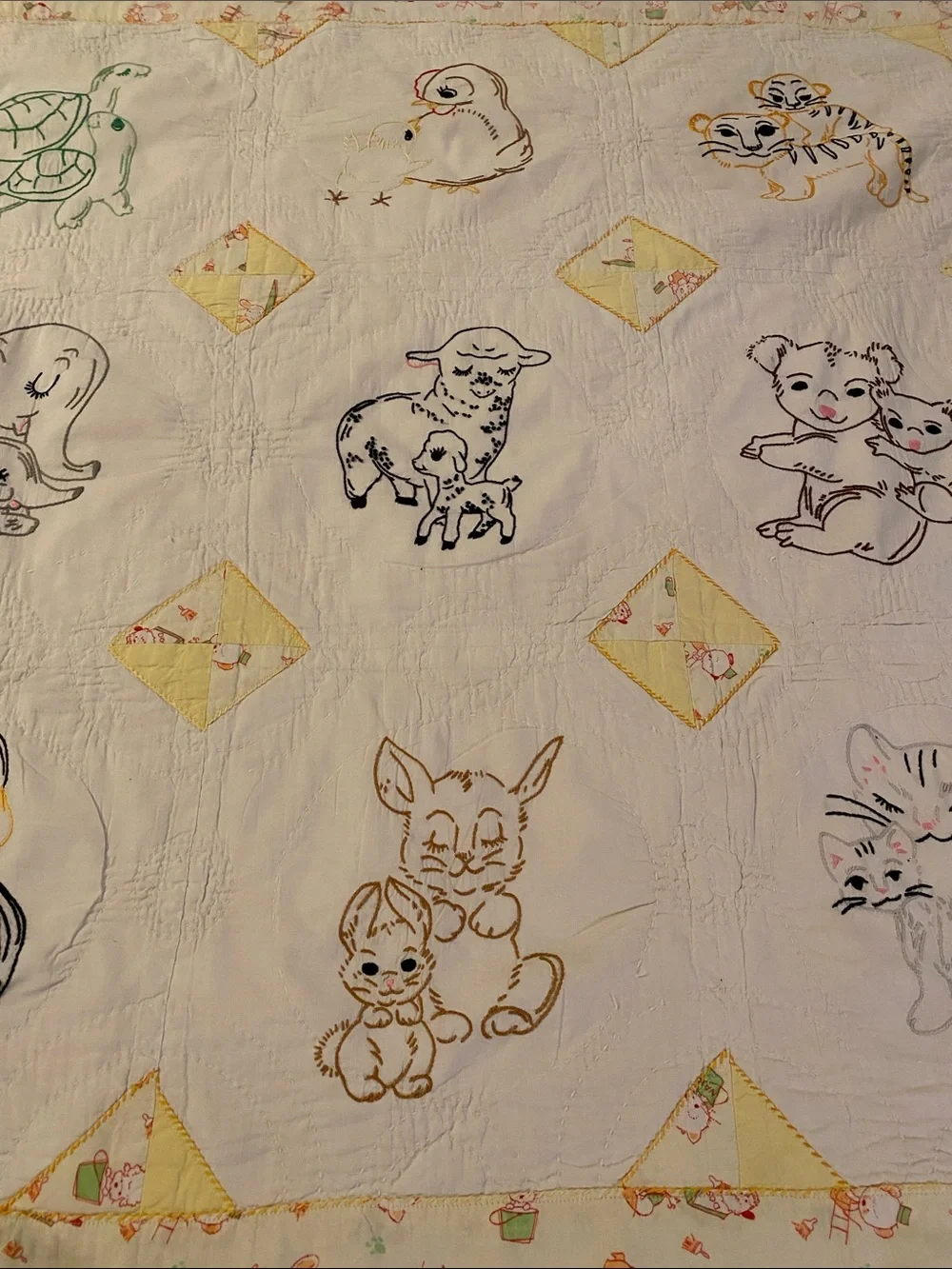 Vintage Baby Child Quilt
